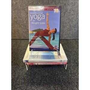 Lot of 3 Yoga DVDs~Yoga for Weight Loss~Beginners & Beyond Yoga~Crunch Super Sli